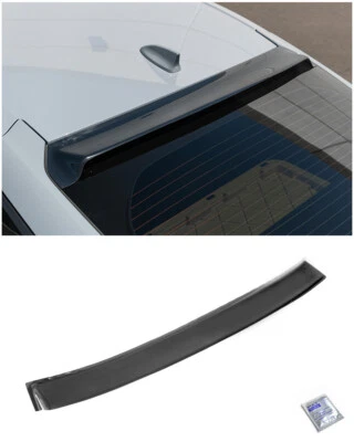 For 22-Up Honda Civic Hatchback Tape-On Tinted Black Rear Roof Window Wing Visor - Image 1 of 4