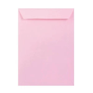 Sobre C4 rosa pálido 324 x 229 | Pelar/Sellar | Sobre rosa con solapa recta de 120 g m - Imagen 1 de 3