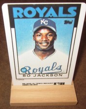 Bo Jackson ceramic baseball card Sports Nostalgia (1986 Topps Traded #50T)