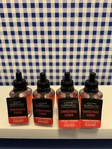Four (4) Wallflowers ~ CHRISTMAS CIDER ~ Bath & Body Works ~ With Essential Oils - Picture 1 of 1