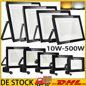 LED Fluter Außen Strahler Scheinwerfer 10W 20W 30W 50W 100W 200W 300W 500Watt DE - Bild 1 von 35