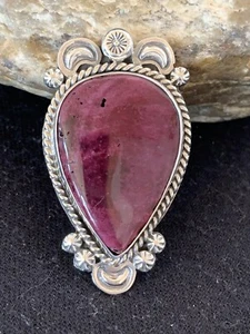 Mens Purple Spiny Oyster Southwestern Sterling Silver Ring Size 7 00429 - Picture 1 of 12