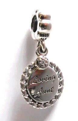 Authentic Pandora Charm, Loving Aunt Dangle #791277CZ - Image 1 of 3