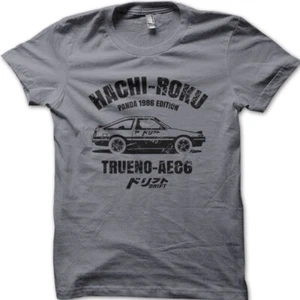 Hachi Roku AE 86 Trueno Panda printed cotton t-shirt 9007 - Picture 1 of 15