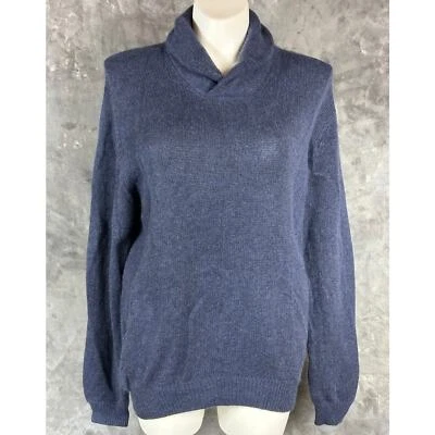 Suéter Pullover Kinross Para Hombre Azul Chal Cuello Parche Codo Talla L (14498) Foto 1 de 4