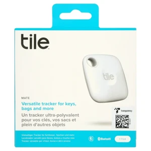 Tile Mate Universel Bluetooth Tracker GPS pour Porte-clés / Téléphone / Sacs - Blanc, Neuf dans sa boîte - Photo 1 sur 1