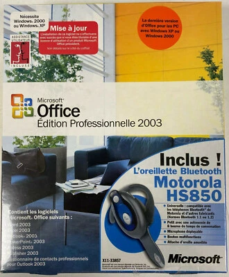 Pack Microsoft Office Edition Pro 2003 Pour Windows 2000 & XP + Oreillette - Photo 1/3
