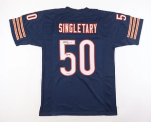 Mike Singletary Signed Chicago Bears Custom Football Jersey w/ PSA COA - Picture 1 of 3