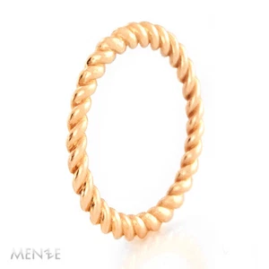 Ring by Menze in 750/- Roségold im flachen Zopf Design - Größe 53 (20047) - Bild 1 von 9