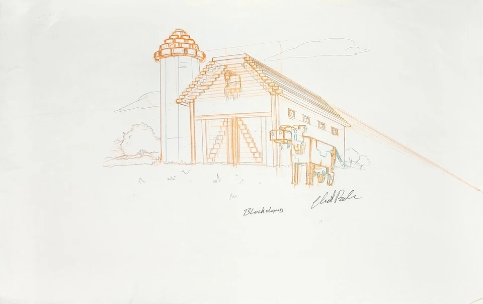 Simpsons Animation Production Cel Background Drawing - 3935 - Image 1 of 1