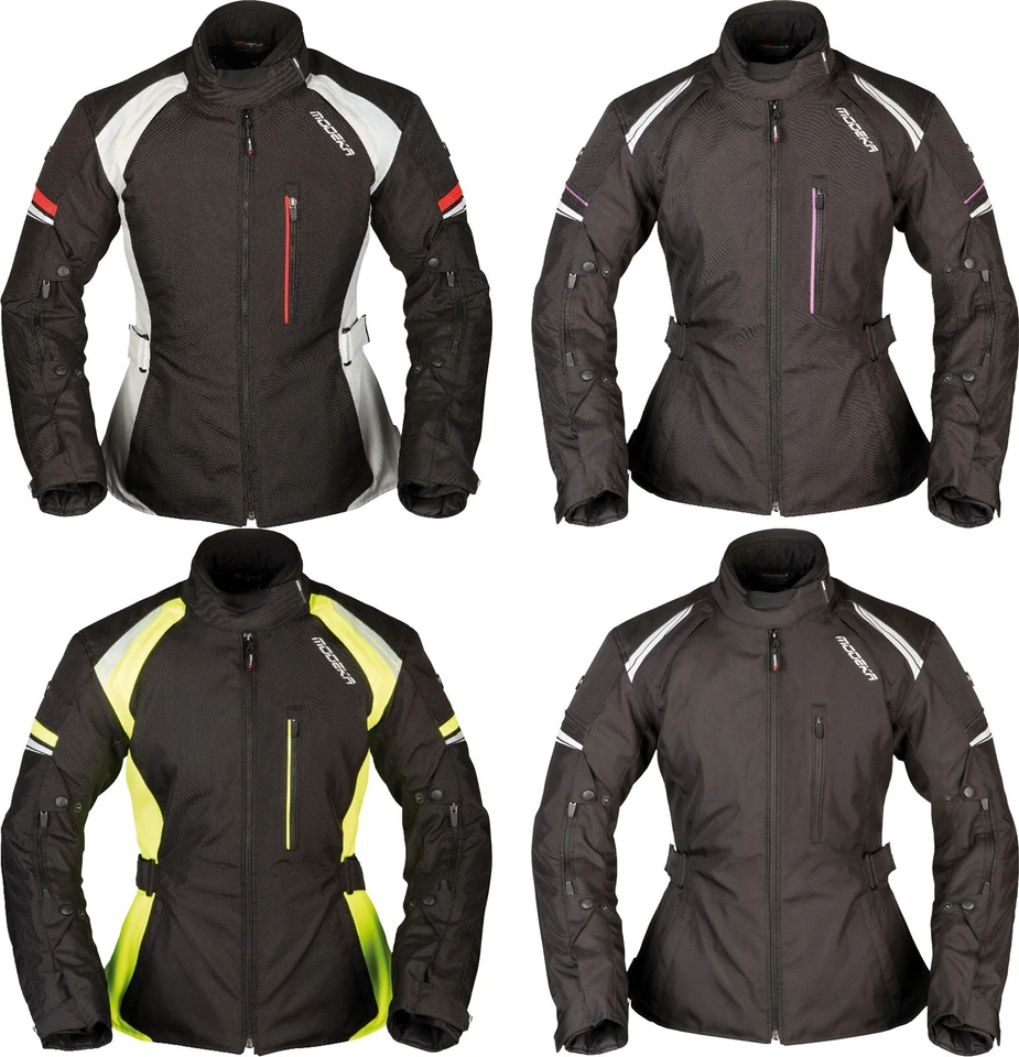 Modeka Violetta Lady Damen Motorrad Jacke wasserdicht Touring mit Protektoren - Bild 1 von 1