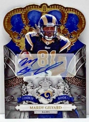 2010 Crown Royale MARDY GILYARD Autograph Gold /25 Rookie RC Card #209 Rams - Image 1 of 4