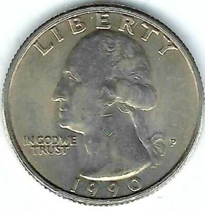 1990-P Philadelphia unzirkuliertes Washington Quarters! - Bild 1 von 2