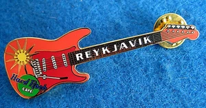 REYKJAVIK WARM SUMMER SUN WEATHER SEASONS FENDER GUITAR Hard Rock Cafe PIN LE - Picture 1 of 1