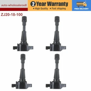 4X Ignition Coil ZJ20-18-100 For Mazda 2 DY DE ZY-VE 1.5L 2007-2014 - Foto 1 di 7