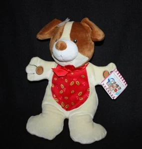 Russ Natale Agrifoglio Tan Cucciolo Cane Sonaglio Lovey Peluche Etichette 13" Sicurezza Bambino - Foto 1 di 2