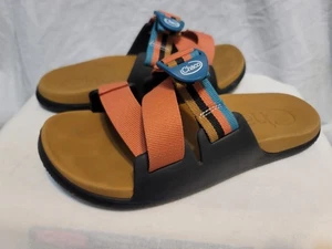 Chaco Chillos ultraleichte Damen-Sportpantoletten – Retro schwarz Größe 8 - Bild 1 von 10