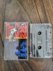 The Clash - The Singles - UK Cassette -Clear Columbia 1991 - Picture 1 of 5