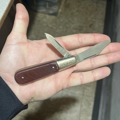 Винтажный карманный нож Barlow Imperial с двумя 2 лезвиями, коричневая ручка Pov Ria - Изображение 1 из 4