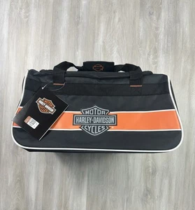 Harley Davidson Logo Duffel Bag Classic Motorcycles Travel Carry On 20”x9”x10” - Picture 1 of 10