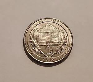 ZIRKULIERT 2015 P MS HOMESTEAD NEBRASKA QUARTER NICHT BEWERTET - Bild 1 von 13