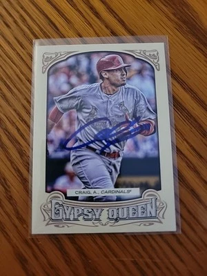 2014 Topps Allen Ginter Allen Craig Signed IP Auto St Louis Cardinals Baseball - Image 1 of 2