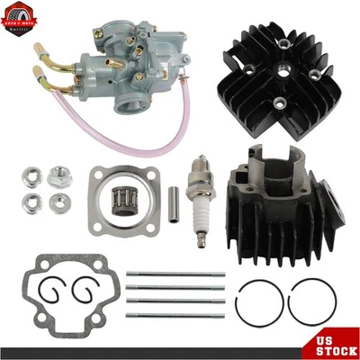 Kit Big Bore Carburador Cilindro Pistón Extremo Superior Para Yamaha PW 50 PW 50 1981-2009 Foto 1 de 4