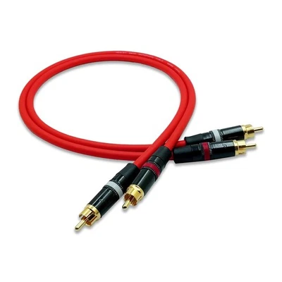 Juego de 2 cables de línea de audio MOGAMI 2549 RCA REAN NYS373 (mogami 2549, rojo, 30 cm) Foto 1 de 4