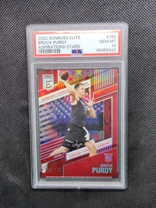 2022 Donruss Elite Brock Purdy RC #185 Stars /275 PSA 10 - Bild 1 von 2