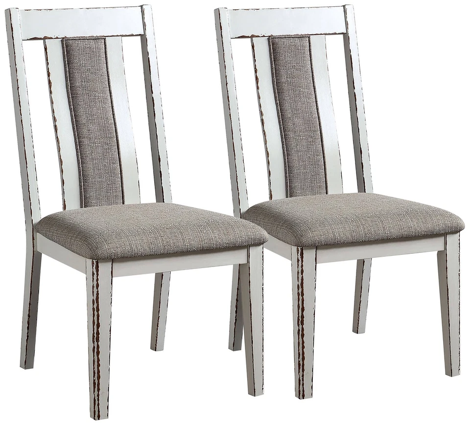 Набор из 2 обеденных боковых стульев из теплой серой ткани Fie - Изображение 1 из 1