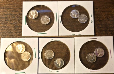 10 .999 - 1 Gram Coins 10 grams Plus Two Tested Sterling Silver rings. - Image 1 of 4