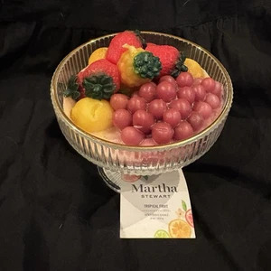 Limited Edition Martha Stewart Tropical Fruit Cocktail Candle - Flawed - Picture 1 of 11
