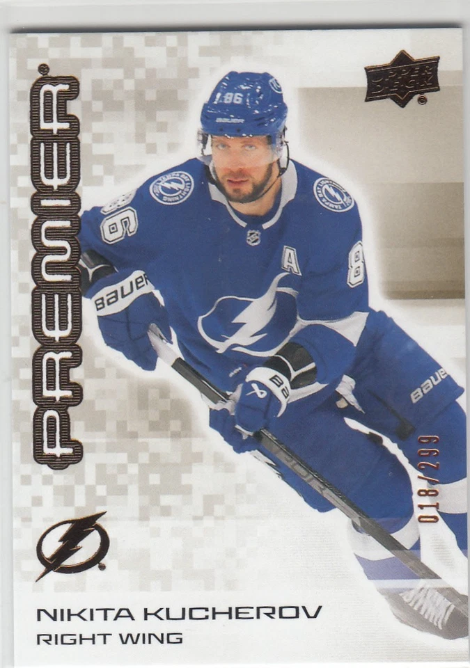 UD Premier 2024-25 - Base Premier - Nikita Kucherov #8  018/299 - Image 1 of 1