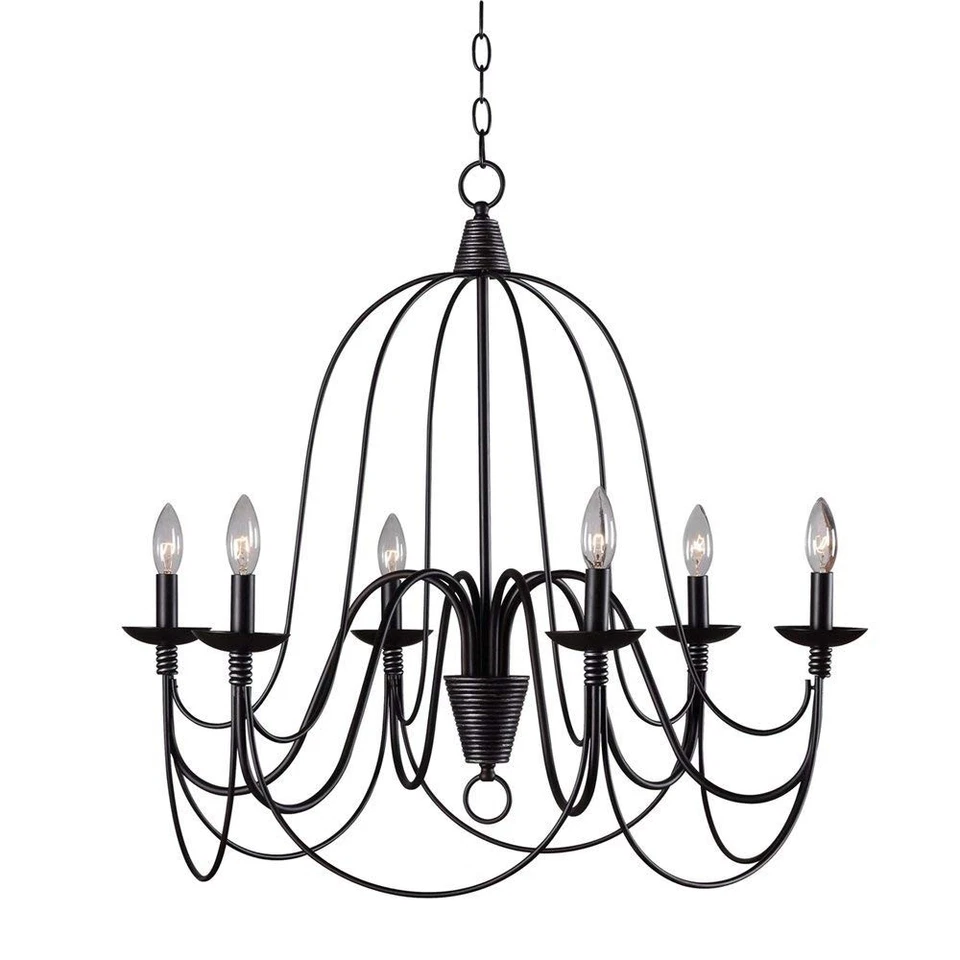 Kenroy Home 93066ORB Pannier 6 Light Chandelier - Image 1 of 1