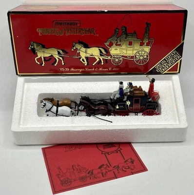 CALÈCHE passenger coach 4 chevaux 1820 - MATCHBOX Yesteryear YS-39 - 1990 - NEUF - Photo 1/4