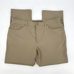 Duluth Trading Company Flex Firehose Flat Front Khaki Work Pants Chinos 42x30 - Picture 1 of 9