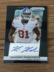 2013 Black Panini Prizm Football Adrian Robinson Autographed - Picture 1 of 3