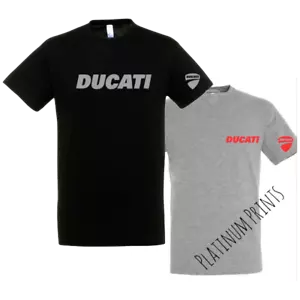 Ducati Inspired Motorcycle Bike Enduro T-shirt Racing Xmas Gift Men TOP PREMIUM - Picture 1 of 8