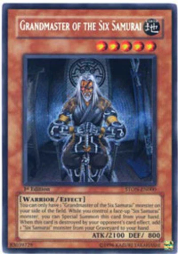 Grandmaster of the Six Samurai - STON-EN000 - Secret Rare - 1st Edition x1 Light - Image 1 of 1