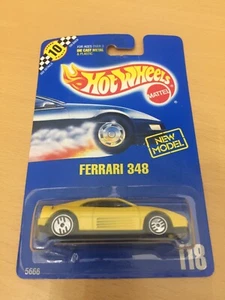 Hot Wheels 1991 #118 FERRARI 348 in Giallo Nuovo in Scatola Sigillato H382 - Foto 1 di 4