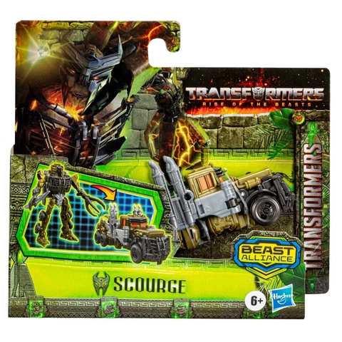 HASBRO TRANSFORMERS MOVIE 7 RISE OF THE BEASTS BATTLE CHANGER SCOURGE FIGIRE Cover