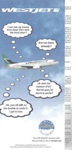 Portafoglio giacca biglietto WestJet 7/03 737 [3051] Acquista 4+ risparmia 50% - Foto 1 di 1