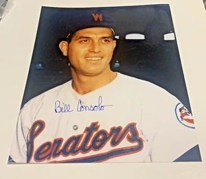 Billy Consolo Washington Senators Signed Autographed 8x10 Photo - Picture 1 of 2