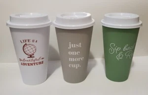 Reise Kaffeetassen Becher 3er Set - Bild 1 von 4