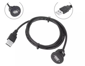 Presa di Ricarica Alimentazione USB2.0 Auto Furgone Mpv Porta Aux Connettore Presa Ext Piombo - Foto 1 di 6