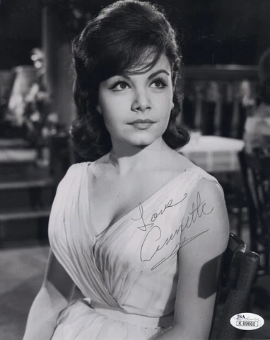 ANNETTE FUNICELLO HAND SIGNED 8x10 PHOTO     STUNNING HOLLYWOOD LEGEND       JSA Cover