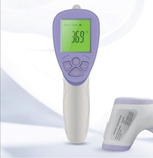Termometro infrarossi digitale Termoscanner senza contatto batterie in omaggio