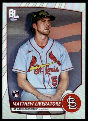 2023 Topps Big League SILVER FOIL Matthew Liberatore Rookie R45 - Image 1 of 2