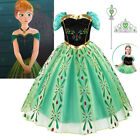 Frozen Anna Girls Lace Fancy Dress up Cosplay Party Costume Gift Princess Outfit