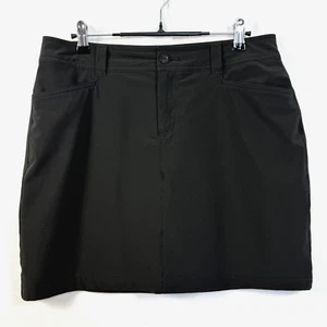 Eddie Bauer Skort Womens Sz 6 Blk Travex Stretch Active Outdoor Gorpcore Skirt - Picture 1 of 6